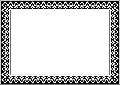Geometric Classic Border and Frame. vector