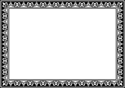 Classic Texture Frame and Ornamental Border. png