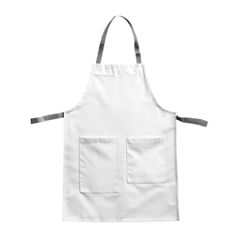 White blank kitchen apron isolated on a Transparent background perfect for culinary activities and personal customization, White blank kitchen apron isolated on png