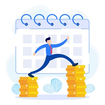 Illustration graphic cartoon of investment vector