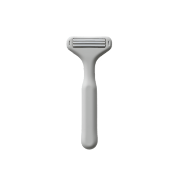 Modern Grey Disposable Razor for Smooth Shaving png
