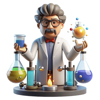 Mad Scientist Experiments Chemistry Lab Fun png