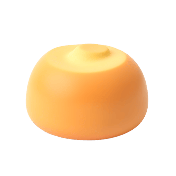 Smooth Orange and Yellow 3D Rendered Sphere png