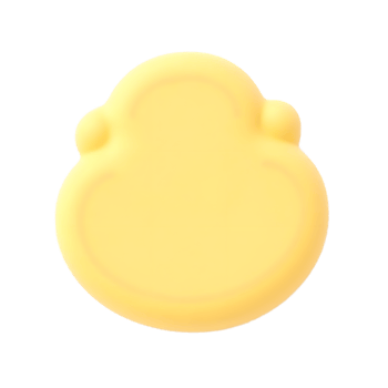 Cute Yellow Baby Bath Toy Silicone Shaped Soap png