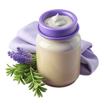 Soothing Lavender Cream in Jar png