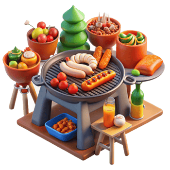 Delicious Grill Feast Summer BBQ Food png