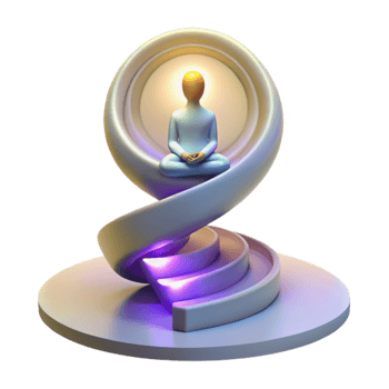 Mindfulness Meditation Spiral Path to Inner Peace png
