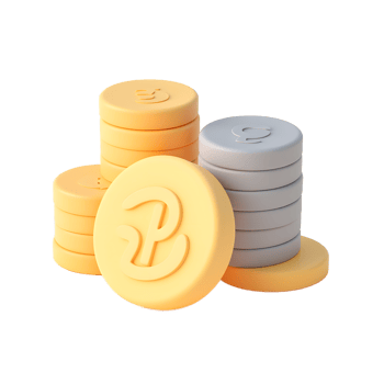 Stacks of 3D Rendered Coins Currency, Finance, and Investment png