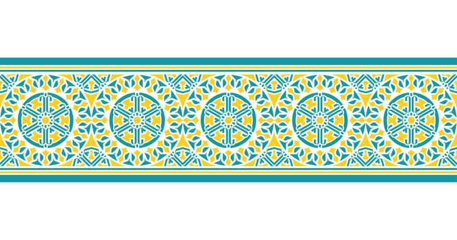 colorful pattern border pattern design template vector