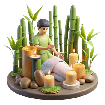 Tranquil Bamboo Spa Massage Therapy and Relaxation png