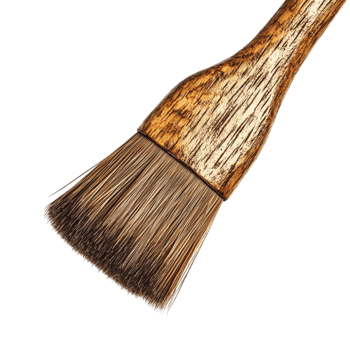 Natural Bristle Wooden Hairbrush png