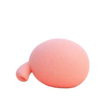 Pink 3D Abstract Ball Shape Render Minimalist Design png