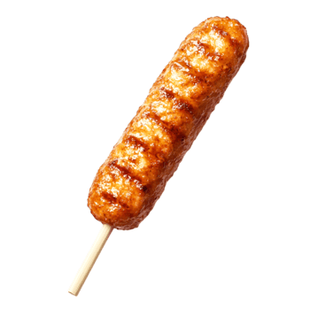 Grilled Sausage on Skewered Stick against png