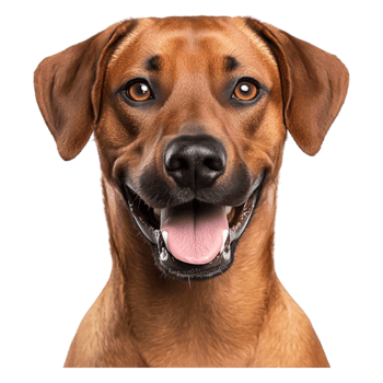 Friendly Dog Portrait with Happy Expression and Bright Eyes png