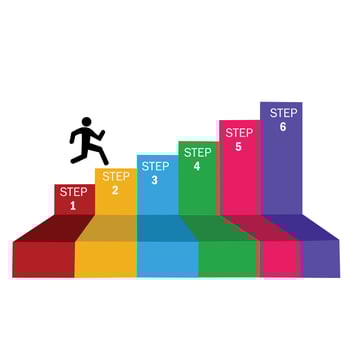 Infographic template for social media vector
