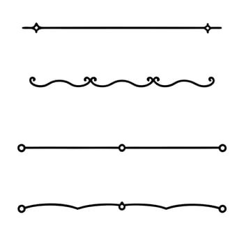 Decorative Borders and Line Dividers for Elegant Layouts vector