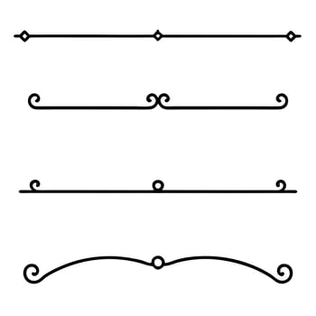 Geometric Line Dividers for Contemporary Looks vector