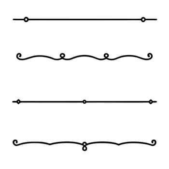 Elegant Set of Line Dividers for Stylish Designs vector