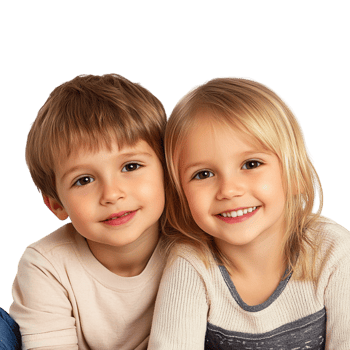 two children are sitting on the floor, one is smiling png