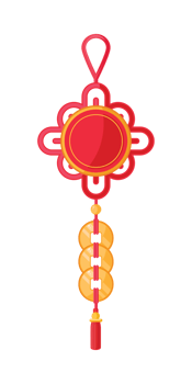 red chinese knot decoration png