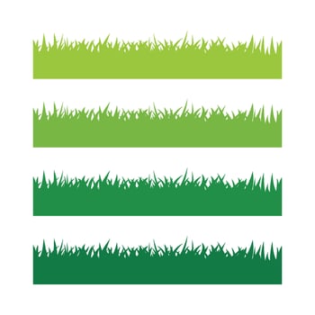 Green Grass Set Illustration Design. EPS 10. vector