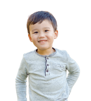 Happy Chinese Boy Isolated on a Transparent Background. Transparent png