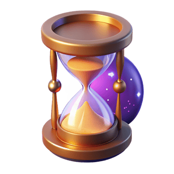 impressive traditional Cosmic Hourglass A Digital Render of Time and Space high resolution png
