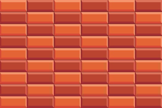 Brick wall tiles background banner design illustration. vector