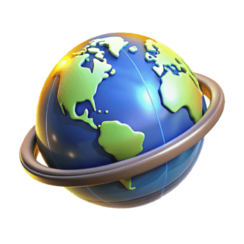 Global Connectivity A 3D Render of Worldwide Interconnection png