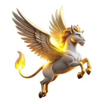 magnificent vintage Majestic Pegasus A Digital Render of a Winged Horse high resolution png