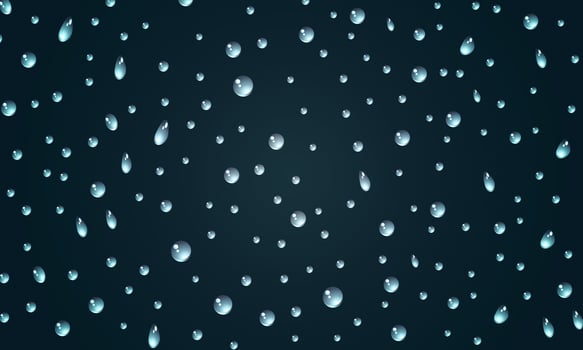 oil drops texture on blue background. soft liquid droplets. blob fluid. vector