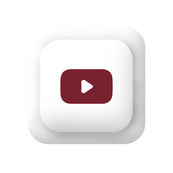 Youtube icon on a white shape png