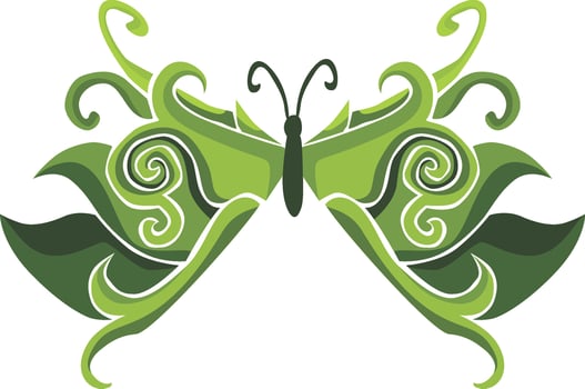 Graceful Butterfly Embellishment vector