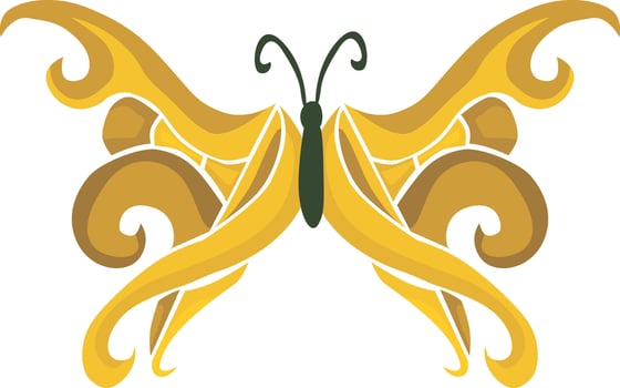 Elegant Butterfly Decoration vector