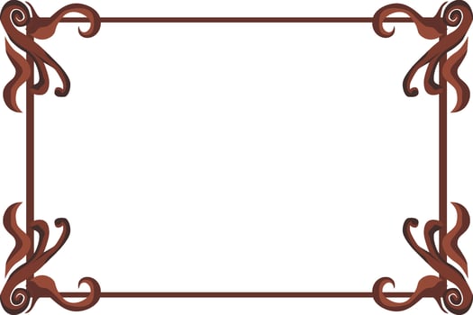 Classic Flora Adornments for Warm Brown Settings vector