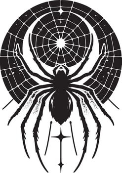 Spider Silhouette for Halloween Themes vector