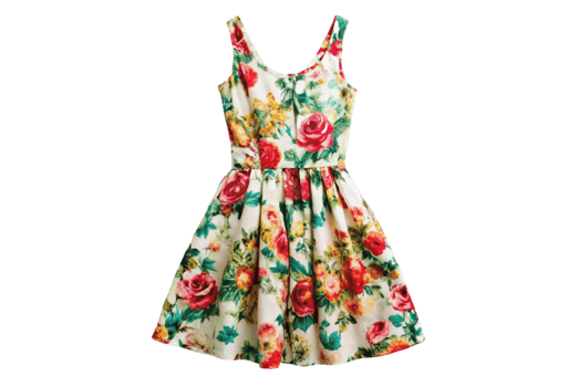 Floral print sundress on the runway this season png