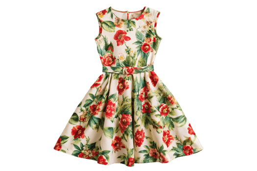 Floral dress for casual daytime wear png