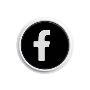 Facebook logo white on shape png
