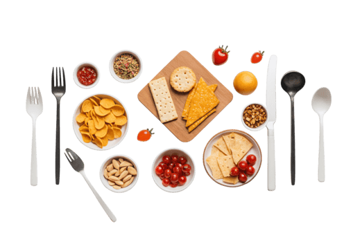 Food currency cutlery snack on demand png