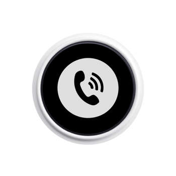 Phone icon on a black circle png