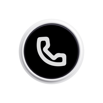 Phone icon on black shape png