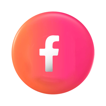 Facebook logo on a pink circle png