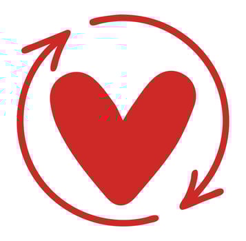 Romantic Valentines Day Love Clipart with Heart Designs vector