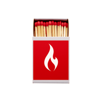 Realistic Matchbox with two stick on transparent background png