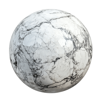 Round marble sphere isolated on Transparent background showcasing intricate natural patterns, Round Marble Sphere isolated on png