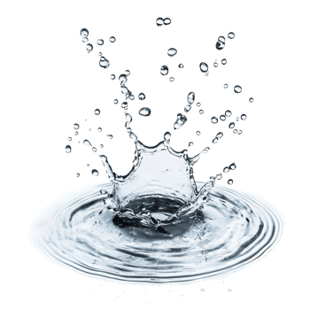 Water puddle and droplets create dynamic splash on Transparent background showcasing fluid motion and clarity, Water spill puddle and droplets isolated on png