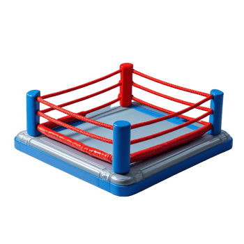 A Toy Boxing Ring isolated on transparent background png