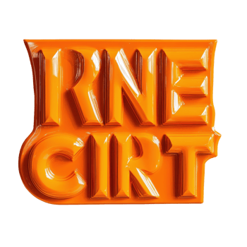 Bright orange sign labeled critic displayed on a wall in a modern setting during daytime, sign that says critic on it in a bright orange color, Transparent background png