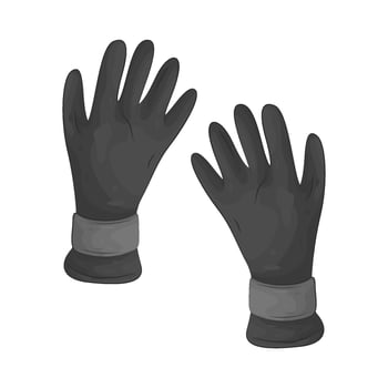 Illustration of Diving Gloves vector
